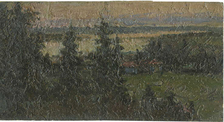 Петровичев Пётр Иванович. Сумерки над рекой